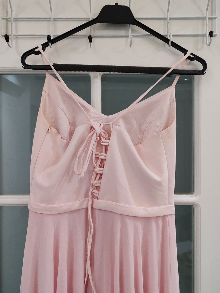 Olisha Pudra Pileli Uzun Abiye Elbise - Görsel 5