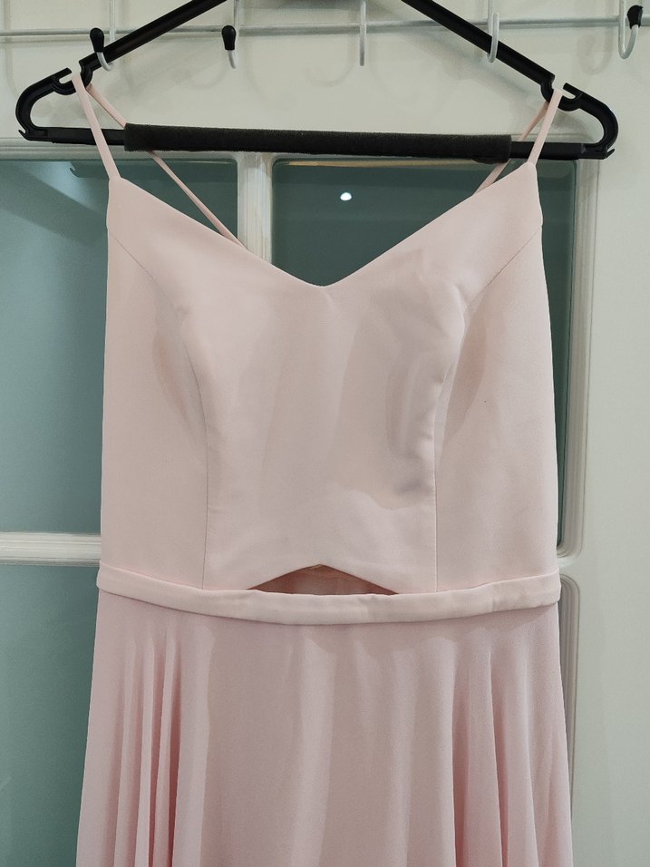 Olisha Pudra Pileli Uzun Abiye Elbise - Görsel 2