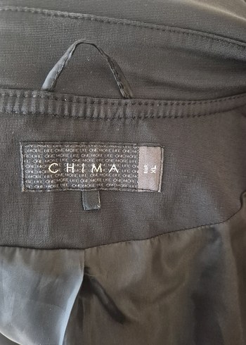 Chima Siyah Kadın Midi Trençkot XL 42 Beden - Görsel 4