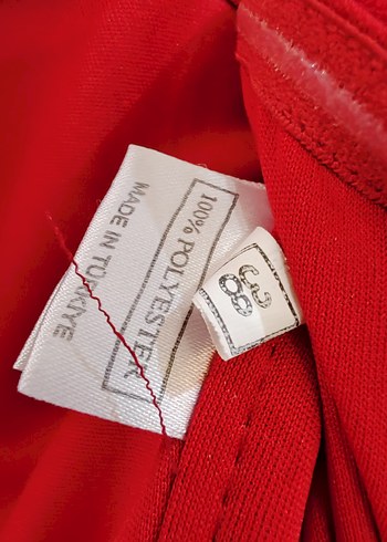 Kırmızı Drapeli Uzun Abiye Elbise - Görsel 6