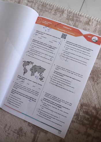  3 Adım AYT Coğrafya Hazırlık Kitabı MEB kitabı