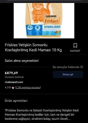  Beden purina kedi maması 