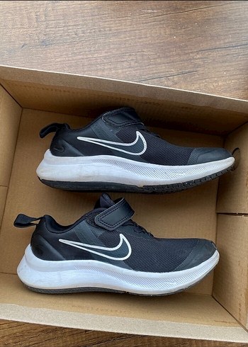Siyah Erkek Çocuk Spor Ayakkabı Velcro