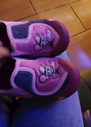 Kız Çocukları için Pembe Sıcak Terlikler - Görsel 7