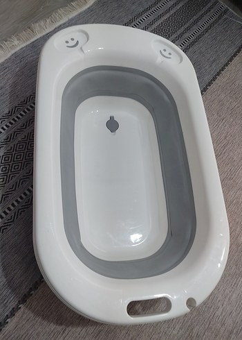 Diğer Katlanabilir Bebek Küveti Gri-Beyaz