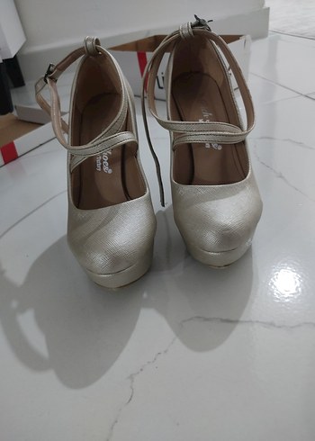 kalın topuklu ayakkabı - Görsel 7