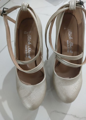 kalın topuklu ayakkabı - Görsel 6