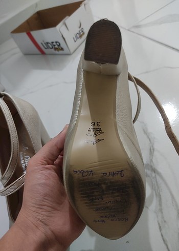 kalın topuklu ayakkabı - Görsel 5