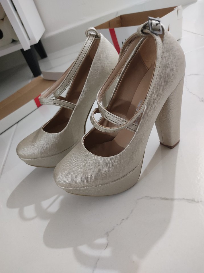 kalın topuklu ayakkabı - Görsel 2