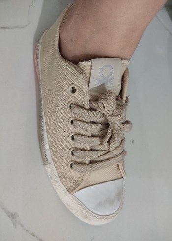Çok az giyilmiş Benetton converse - Görsel 3