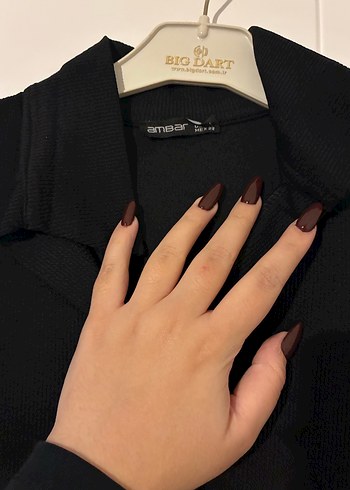 Drapeli Siyah Midi Kadın Triko Elbise - Görsel 2