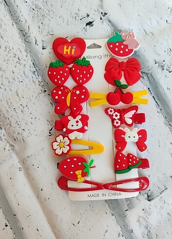 Diğer KIRMIZI TOKA SETİ 14 LU PENS TOKA