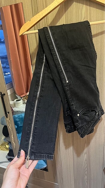 Fermuar detaylı kot - Görsel 4