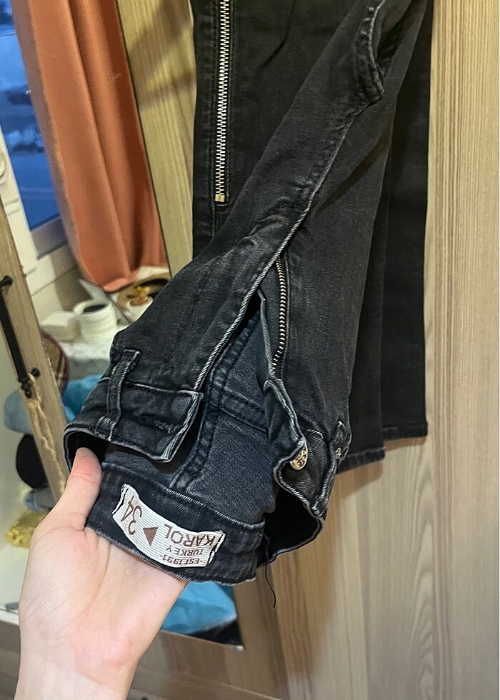 Fermuar detaylı kot - Görsel 3