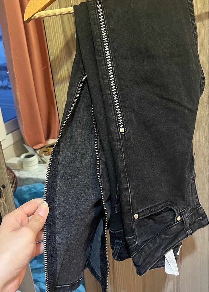 Fermuar detaylı kot - Görsel 2