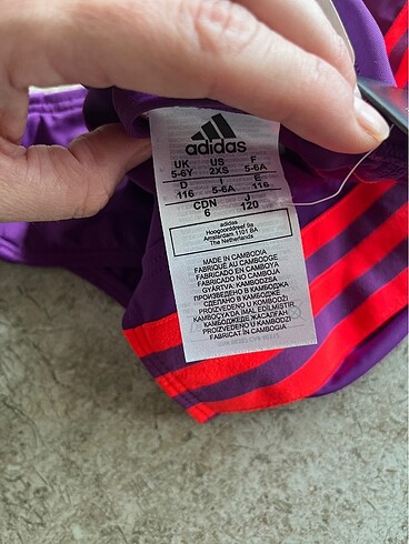 5 Yaş Beden Adidas kız çocuk mayo