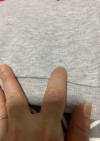 Kız Çocuk Gri Pamuklu Baskılı Sweatshirt ve yeşil takım - Görsel 8