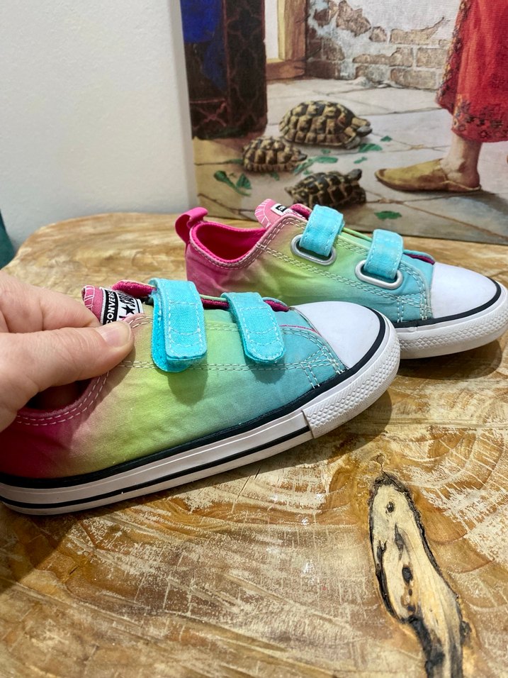 Renkli Bağcıksız Kız Çocuk Spor Ayakkabı - Görsel 2