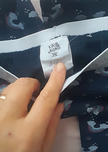 Kız Çocuk Lacivert Desenli Tayt - Görsel 2