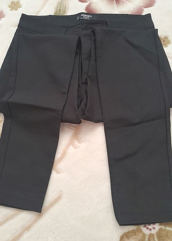 38 Beden Kadın Siyah Regular Fit Kumaş Pantolon