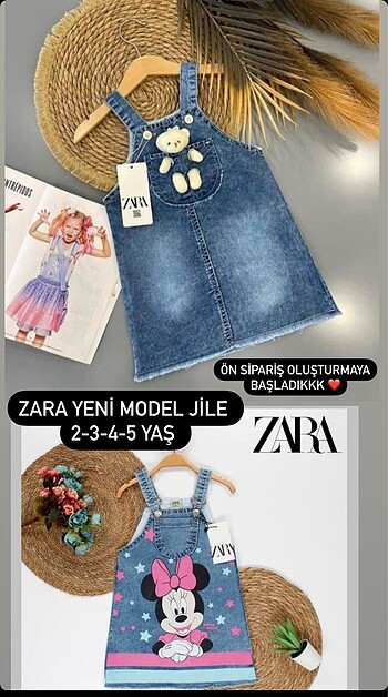 Zara kız çocuk jile salopet