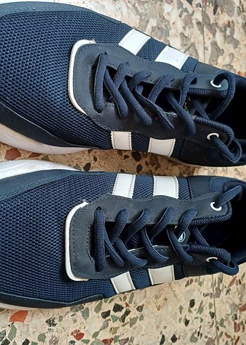 43 Beden lacivert Renk Erkek Lacivert Spor Ayakkabı Velcro Detaylı
