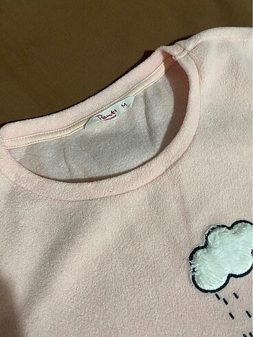 m Beden pembe Renk Penti polar pijama takımı