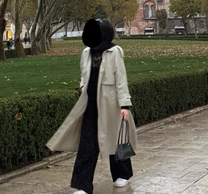 Bej Düğmeli Kadın Uzun Trençkot - Görsel 3