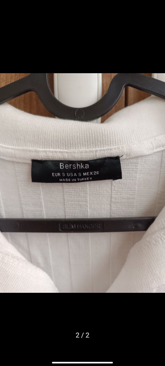bershka Beyaz Kadın Kısa Kollu tişört - Görsel 2