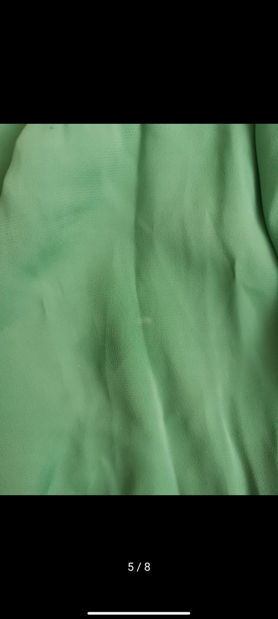 Yeşil Kolsuz Pilili bluz - Görsel 5