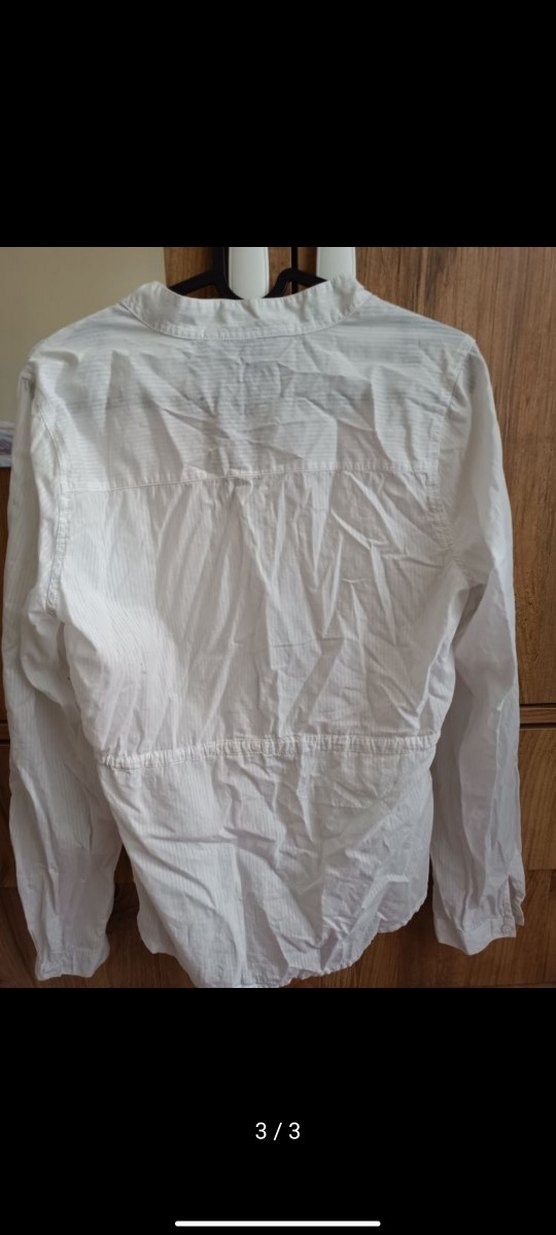 vintage Düğmeli Beyaz Kadın Gömlek - Görsel 3