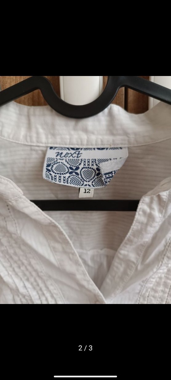 vintage Düğmeli Beyaz Kadın Gömlek - Görsel 2