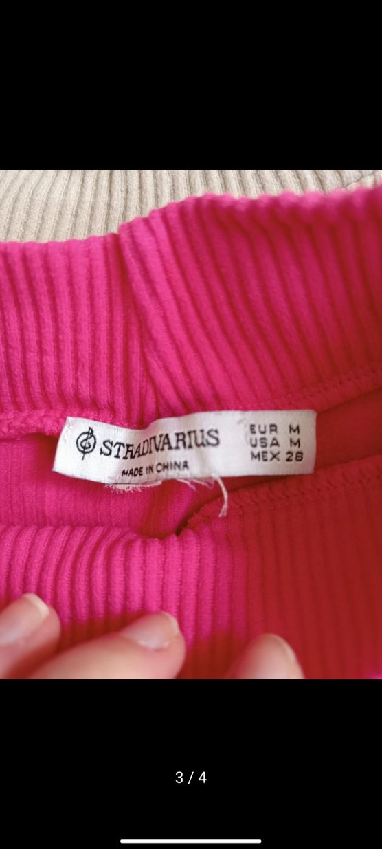 Pembe Yüksek Yakalı Kolsuz Triko Atlet - Görsel 3