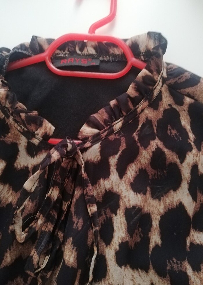 Leoparlı elbise  - Görsel 2