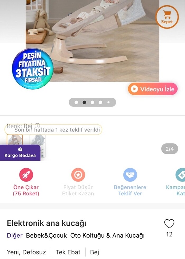 Krem rengi elektronik anakucağı garantisi hala devam etmekte - Görsel 4