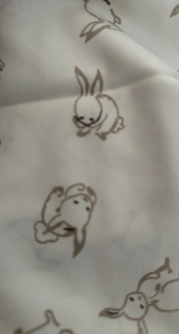 Nakışlı Beyaz Gri Emzirme ve Hamile Yastığı yüzü - Görsel 4