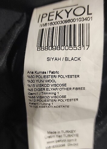 34 Beden İpekyol pantolon