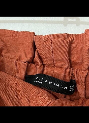 36 Beden turuncu Renk Zara pantolon 