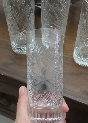 Kristal bardak 4 adet kullanılmamış 