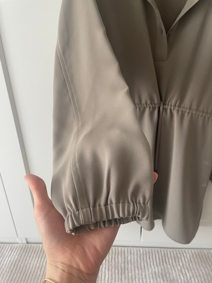 Bej Rahat Kesim Midi Tunik - Görsel 4