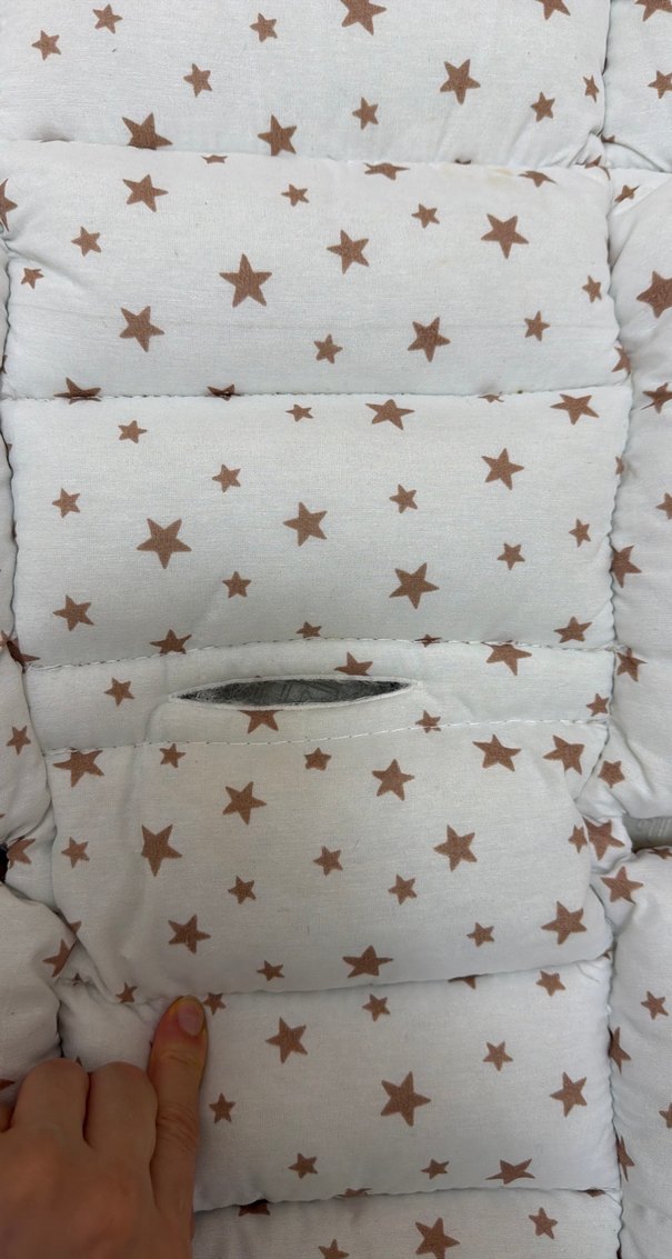 Yıldız Desenli Bebek puset Minderi - Görsel 2