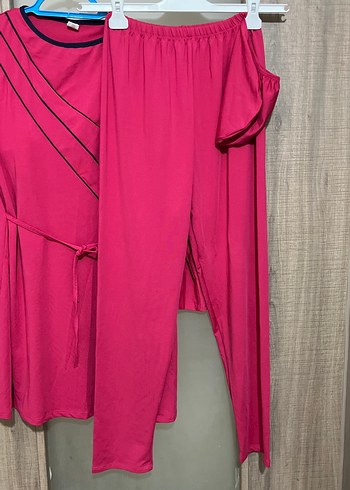 Kadın Pembe Uzun Kollu Tesettür Mayo - Görsel 6