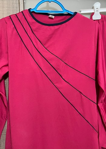 Kadın Pembe Uzun Kollu Tesettür Mayo - Görsel 3