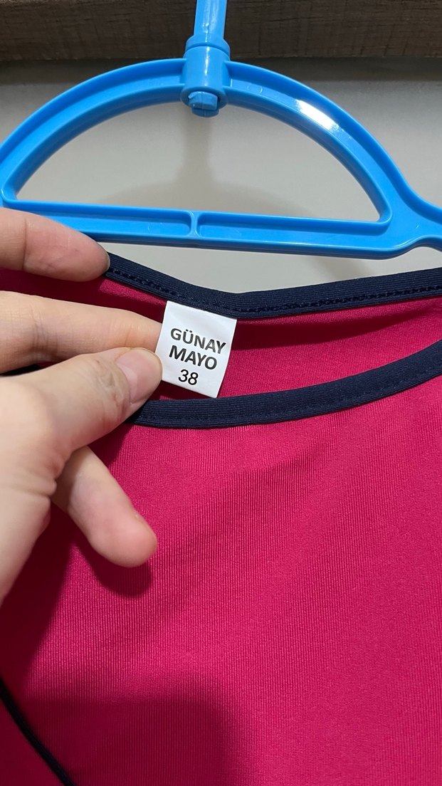 Kadın Pembe Uzun Kollu Tesettür Mayo - Görsel 4