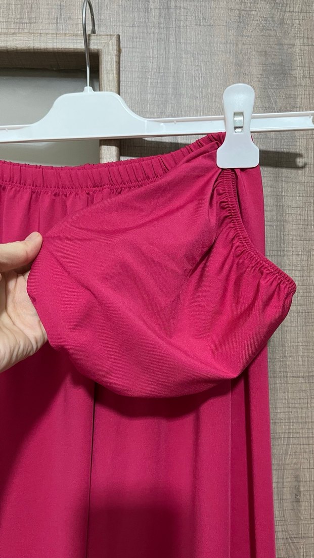 Kadın Pembe Uzun Kollu Tesettür Mayo - Görsel 5