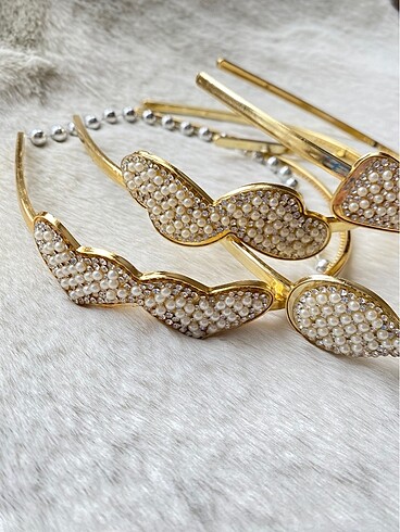 Stradivarius GOLD&İNCİ TAÇ