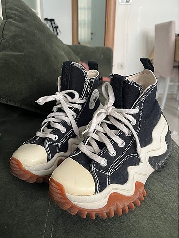 37,5 Beden Converse Run Star Motion Unisex Siyah Platform Sneaker