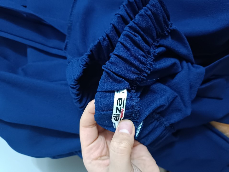 Kadın Lacivert Uzun Kollu Uzun Boy Kimono - Görsel 3