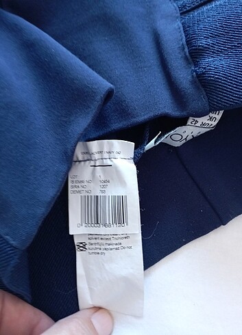 xl Beden lacivert Renk İpekyol bel kısmı yanlardan lastikli, likralı pantolon