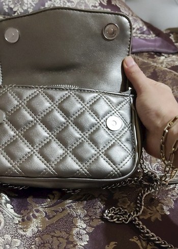 Gri Deri Kadın Çanta Püsküllü Matthew cox - Görsel 6